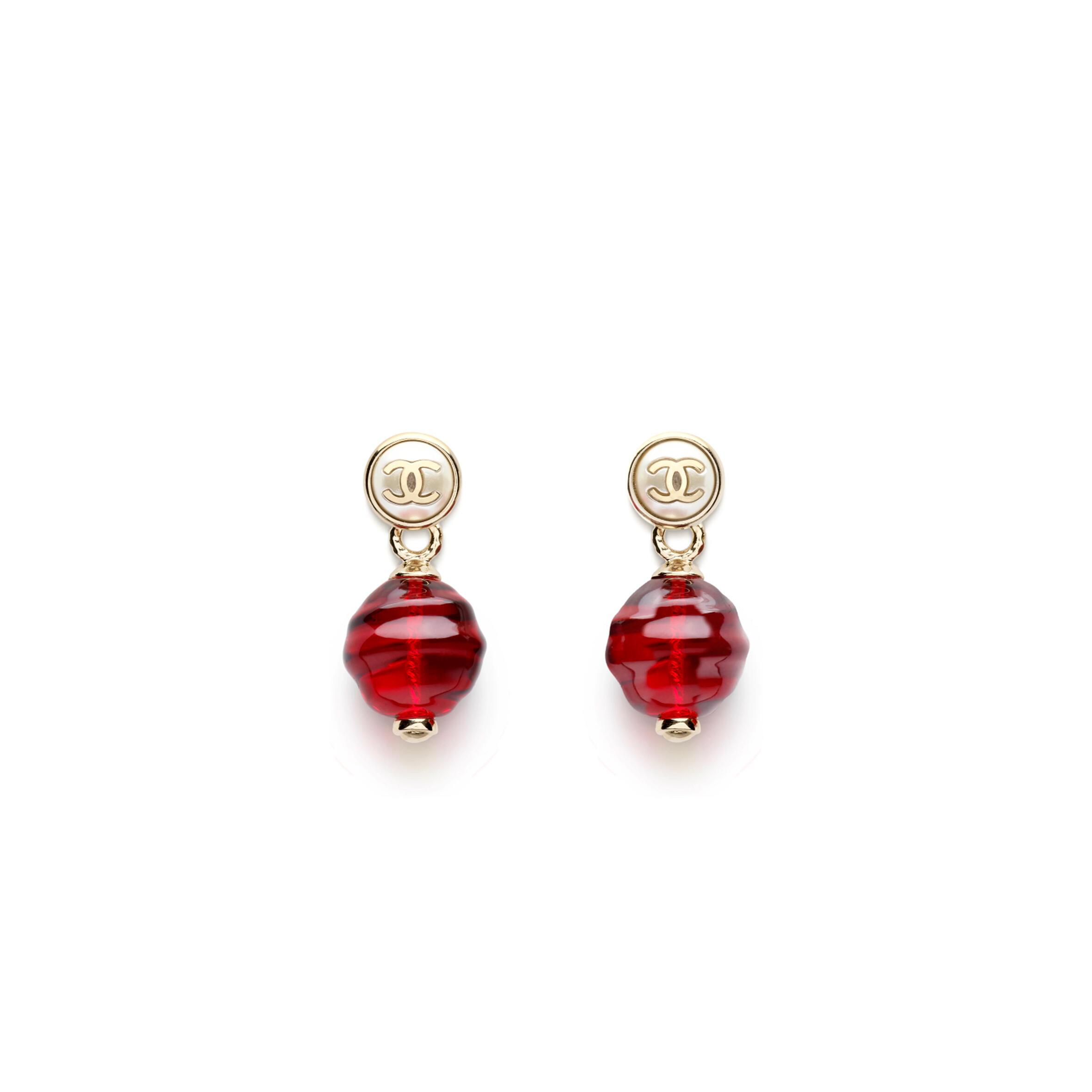 CHANEL CLIP-ON PENDANT EARRINGS ABG498